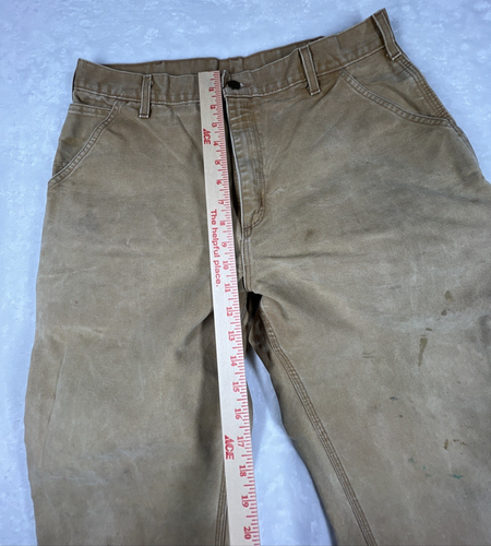 Carhartt Latzhose Carpenter Hose Herren 32x30 USA Canvas Workwear Grunge Utility - Bild 3 von 9