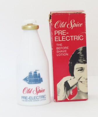 SHULTON-OLD SPICE FOR MEN PRE ELECTRIC 50 ML- NEU-OVP-VINTAGE! (100 ML/199,00