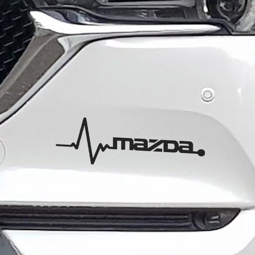 2X Heartbeat Graphic for Mazda SUV Truck Car Automotive Decal Vinyl Sticker - Picture 2 of 7