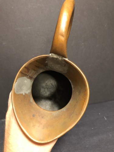 RARE DOVETAIL ANTIQUE VICTORIAN C.1800'S ENGLISH COPPER HAYSTACK PITCHER GALLON! - Picture 11 of 15