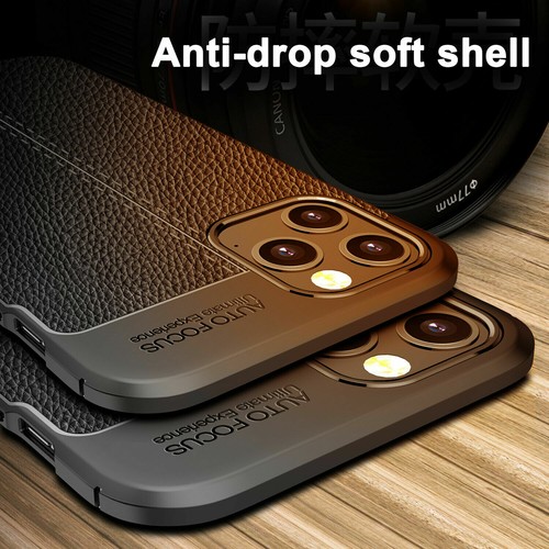 For iPhone 15 Pro Max 14 13 12 11 XS 87 Leather Slim Rubber Soft TPU Case Cover - Picture 13 of 20