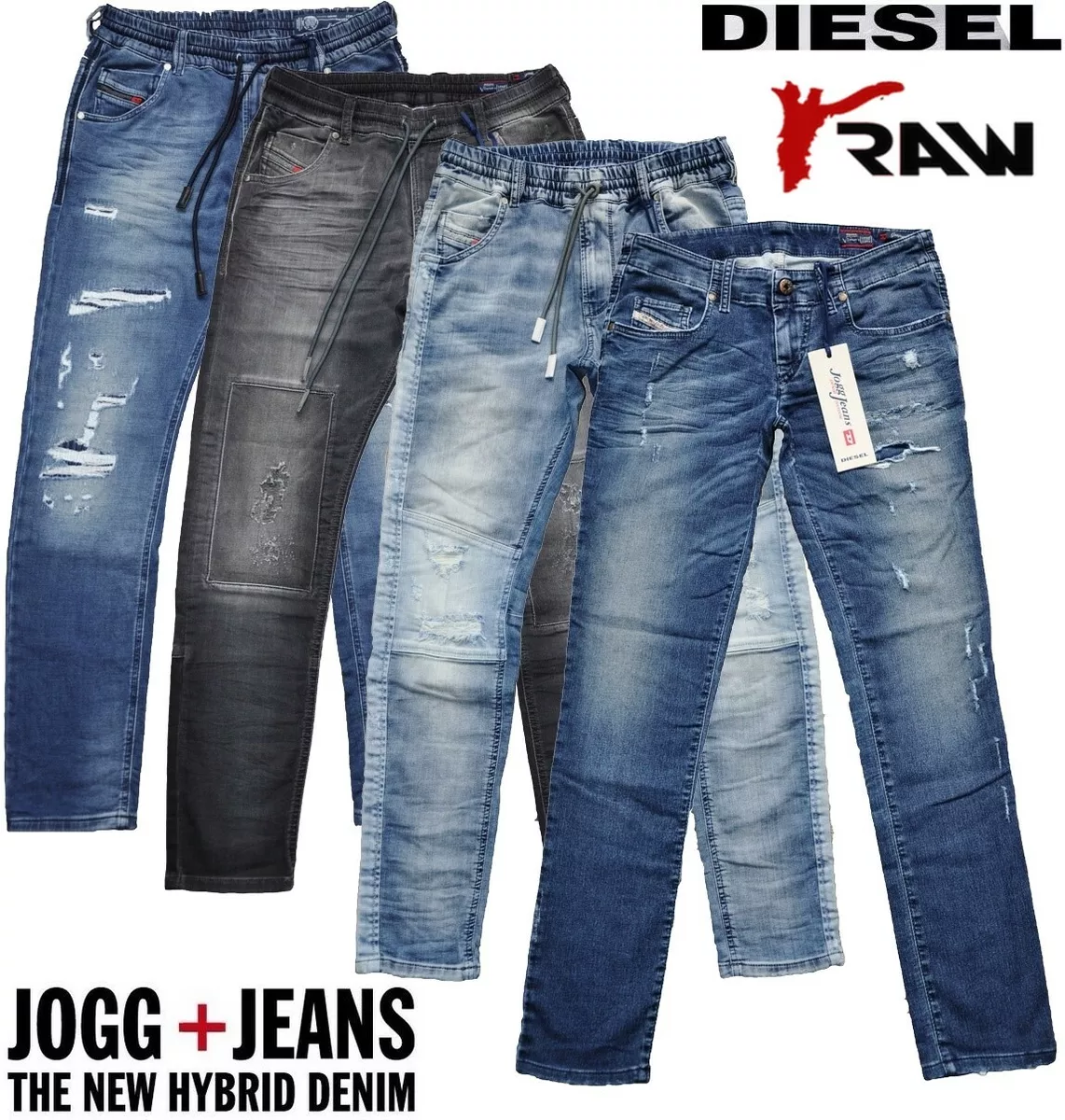 DIESEL JOGG JEANS GRUPEE / KRAILEY NEW LADY / WOMENS DENIM VS SWEAT PANTS BNWT eBay