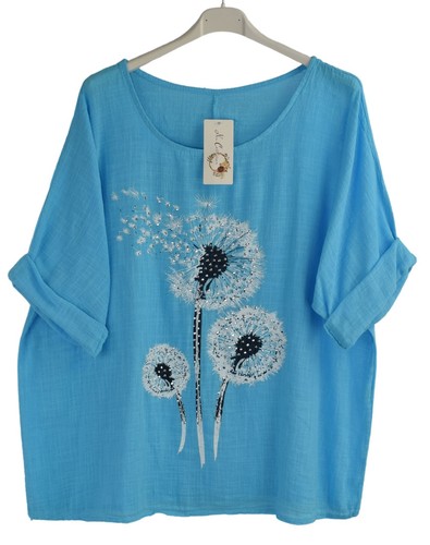 Dandelion Cotton Summer Sparkle Top Lightweight Breathable Women's Summer Top. - Picture 29 of 36