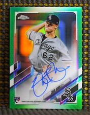 ZACK BURDI  -  2021 TOPPS CHROME ROOKIE AUTOGRAPH GREEN REFRACTOR    #RAZB 