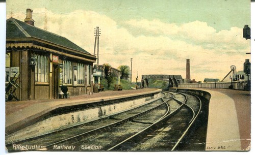 UK Tillietudlem - Railroad Railway Station 1907 postcard