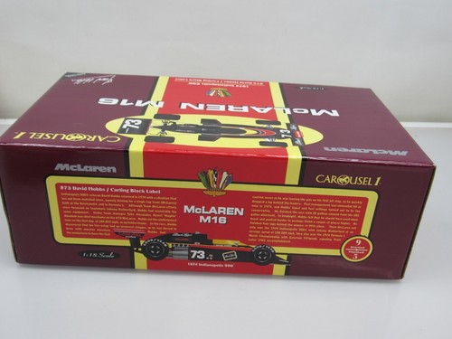 1/18 Carousel 1 1974 McLaren M16 Indy 500 Hobbs Carling Black Label #4802 - Picture 15 of 18