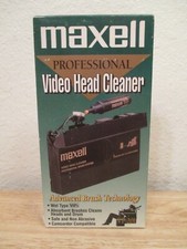 Maxell Professional Video Head Cleaner Camcorder Cleaner VHS VP-201 Wet Type