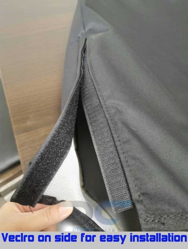 Fundas de asiento de coche delanteras + traseras negro-naranja ajuste personalizado para JK Wrangler 4 puertas 07-18 - Imagen 6 de 9