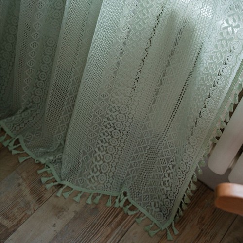 Crochet Transparent Hollowed Out Living Room Balcony Bedroom Window Drape Decor - Bild 23 von 71