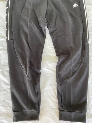 Adidas BL Regular Fit Tapered Full Length Pant New Men Black White 2XL - Picture 5 of 8