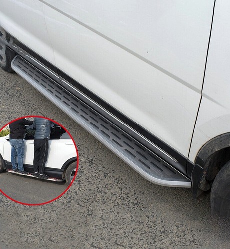 2PCS Running Boards Fit For HILUX REVO 2015-2022 Nerf Bars Side Steps - Picture 3 of 9