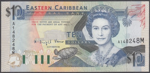 Ostkaribischer Staat 10 Dollars 1993 - Montserrat - UNC - Bild 2 von 3