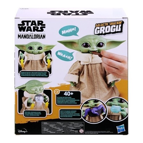 Star Wars The Mandalorian Galactic Snackin' Grogu Animatronic Action Figure-NEW - Picture 3 of 12
