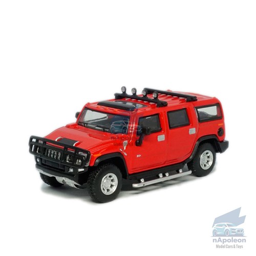 1:64 Hummer H2 ORV Modelo Coche Aleación Diecast Juguete Vehículo Colección Niños Regalo Rojo - Imagen 8 de 12