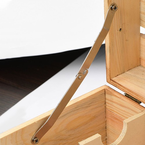 2PCS Lid Support Hinges Stay Wooden Furniture Jewelry Box Corner Butt Hinge Tool - Picture 12 of 22