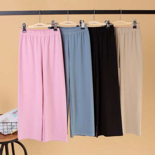 Girls Casual Wide Leg Pants Outside Wear Small Children Baby Kid Pants - Picture 4 of 16