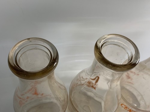 (3) VINTAGE QUART MILK BOTTLE CENTRAL DAIRY CO. ROCKFORD ILLINOIS - Picture 7 of 10