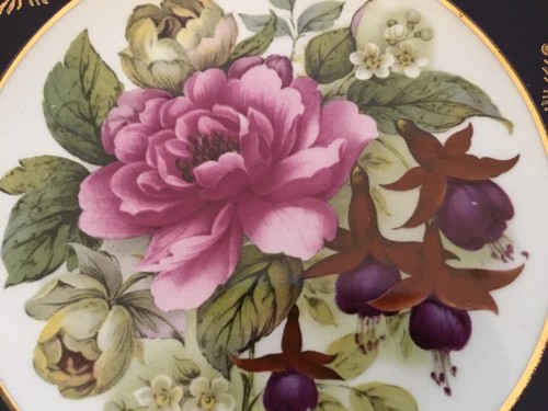WEATHERBY Royal Falcon Cobalt Blue England Giftware Plates SET OF 2 - Bild 6 von 6