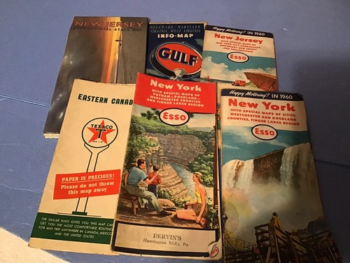 Vintage Gas Station Maps - Picture 2 of 3