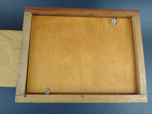 Inlaid Decoration Wood Box Chest Old Vintage Wooden Folk Art Woman  - Bild 12 von 12