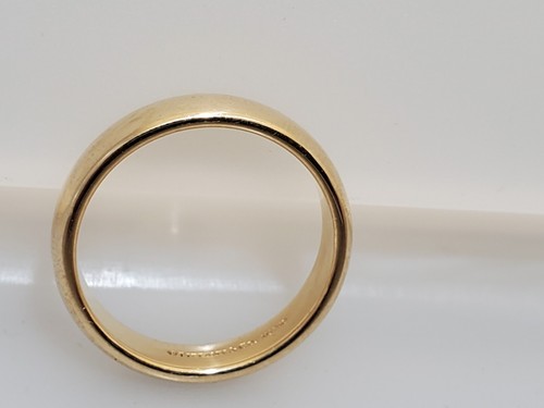 Tiffany & Co. Forever 18K Gelbgold 4,5 mm glänzend Hochzeitsband Ring Größe 8,5 - Bild 4 von 7