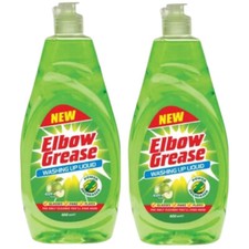 Elbow Grease Washing Up Apple Fresh Liquid 600ml X2 6.38 per litre