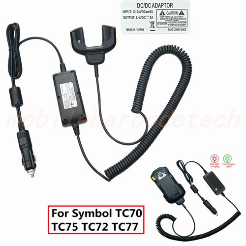 Vehicle Charger Cable for Symbol TC70 TC75 TC72 TC77 Replaces CHG-TC7X-CLA1-01 - Picture 1 of 8