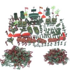 290pcs Strategy Soldiers Armament Playset Toy Army Men Base Toys Blocks Doll