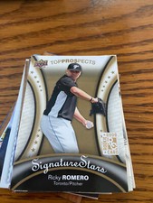 2009 Upper Deck Signature Stars Ricky Romero Rookie Card RC #117 Blue Jays