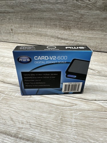 AWS-1KG Digitalwaage schwarz CARD-V2-600 - Bild 2 von 4