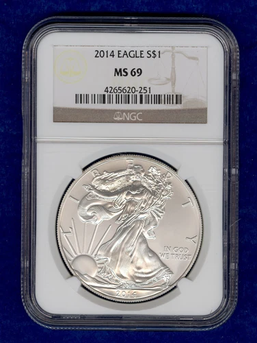 2014 American Silver Eagle NGC MS69