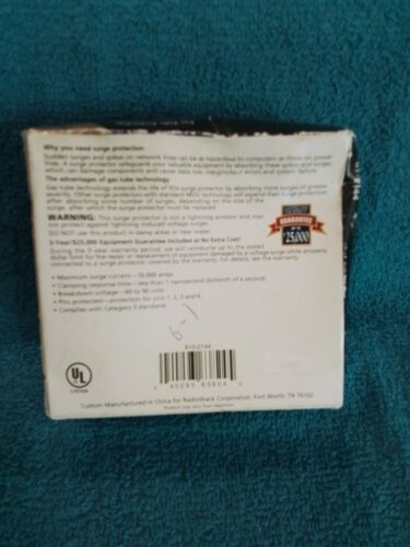 10/100 Base-T LAN Network Surge Protector Radio Shack 61-2144 -Deal - Picture 2 of 2