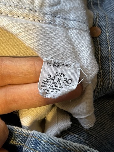 70’s Vintage Western Genuine Roebucks Sears High Waisted Jeans 34 X 30 - Picture 5 of 5