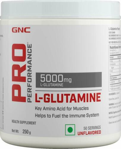 GNC Performance pro L-Glutamine 5000 mg Unflavored Powder, 250 gm+Free Shipping - Picture 2 of 2