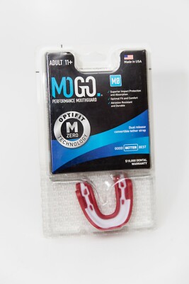 MoGo M Zero M0 Optifit Technology Performance Sports Mouthguard Adult 11+ Red