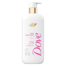 Dove Skin Replenish Body Wash 2% Niacinamide and BHA Refining Serum for Smooth S