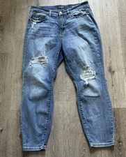 Judy Blue Slim Fit Women's 14W JB82172MD Distressed High Rise Denim Jeans