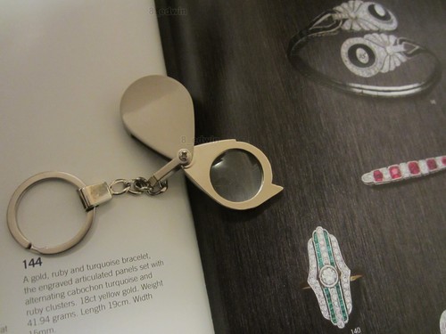 Folding 8x Mini Magnifier metal Loupe Magnifying Glass Key Ring Jewels tool Gift - Picture 7 of 11