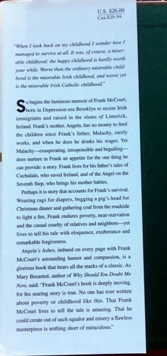 The Frank Mccourt Memoirs Ser.: Angela's Ashes : A Memoir by Frank McCourt... - Picture 4 of 11