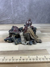 Fireman Hat & Hydrant Figurine Excellent Condition First Responder