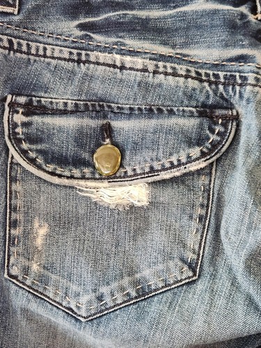 Cohesive & Co. Men 33R Distressed Deim Straight Jeans - Picture 8 of 13