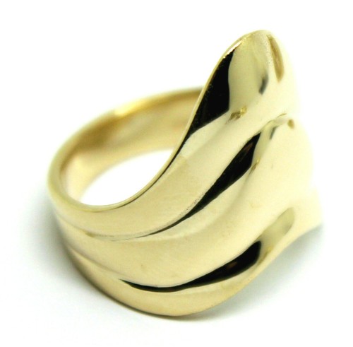 New 9ct 9k 375 Solid Rose Or Yellow Or White Gold Wide Pointy Ring In Your Size - 第 3/12 張圖片