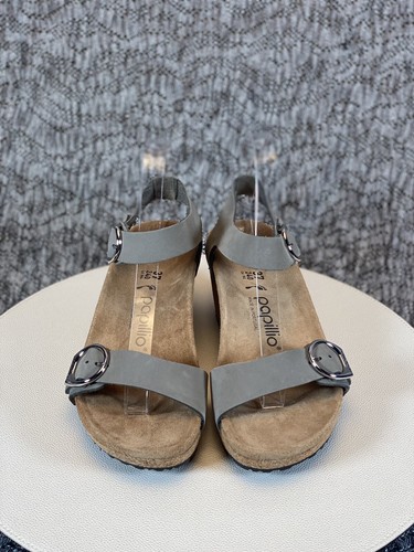 Birkenstock Sandale Papillio Soley Ring Buckle Keilabsatz Größe 37 / 6 - Bild 4 von 7