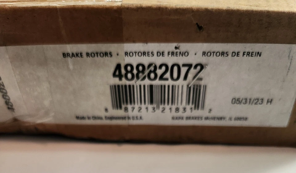 NAPA - 48882072 - Rotor de freno premium - se adapta a Lincoln MKZ 2017-20 Foto 3 de 3