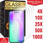 Wholesale LOT Glass Screen Protector For iPhone 17 16 15 14 13 12 11 Pro Max XS