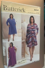 Butterick Sewing Pattern B6941 Womens Plus Size Dresses Sizes 20W-28W UNCUT
