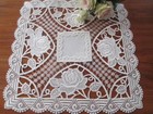 EXQUISITE SAMINA SATIN & LACE SMALL TABLE CENTRE - MADE IN GERMANY