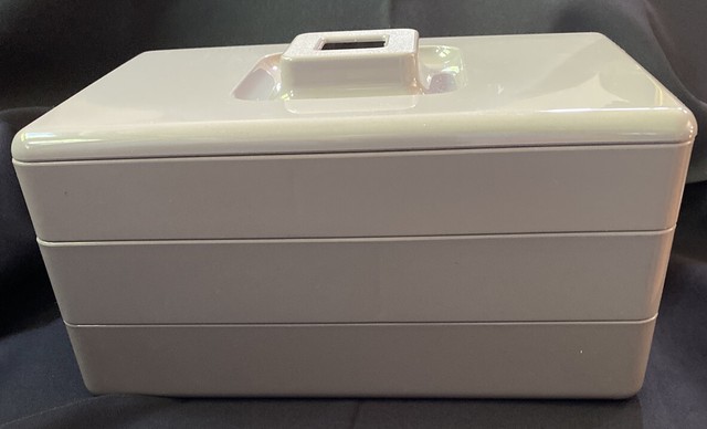 Vintage Tupperware 1857 Stackable Organizer Makeup Craft Jewelry Tray Storage for sale online