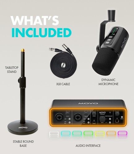 Movo PHANTOM+UM6+TMC3 Audio Recording Bundle with Boom Arm - Picture 8 of 8
