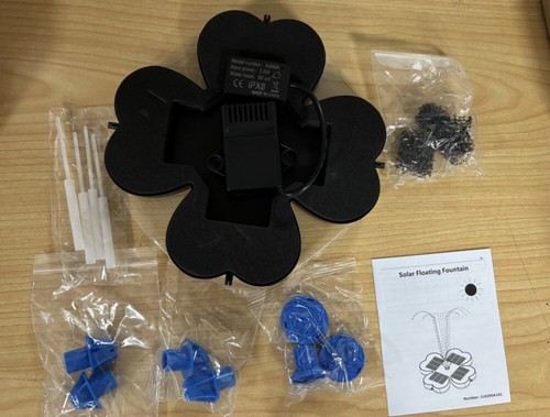 Springbrunnen Teichpumpe Brunnen Solarpumpe Fontäne Garten Wasserspiel Solar ~ - Bild 29 von 38